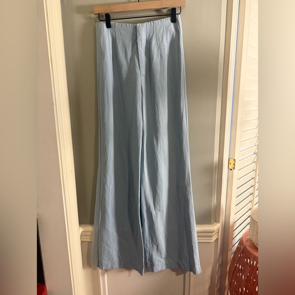Zara Wide Leg Pants in Light Blue - Picture 8 of 8